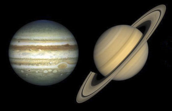 Jupiter and Saturn